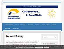 Tablet Screenshot of ostseeurlaub-graal-mueritz.de